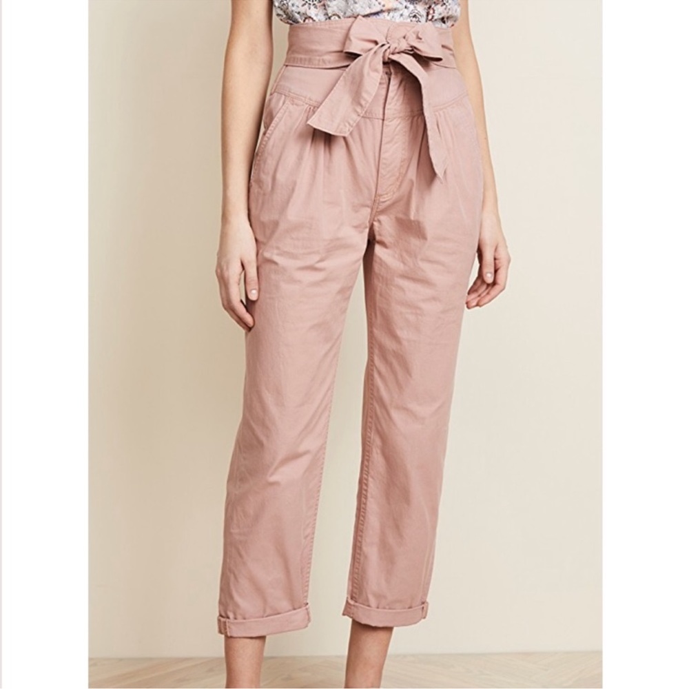 Rebecca Taylor La Vie Twill Pant with tie NWT size 28